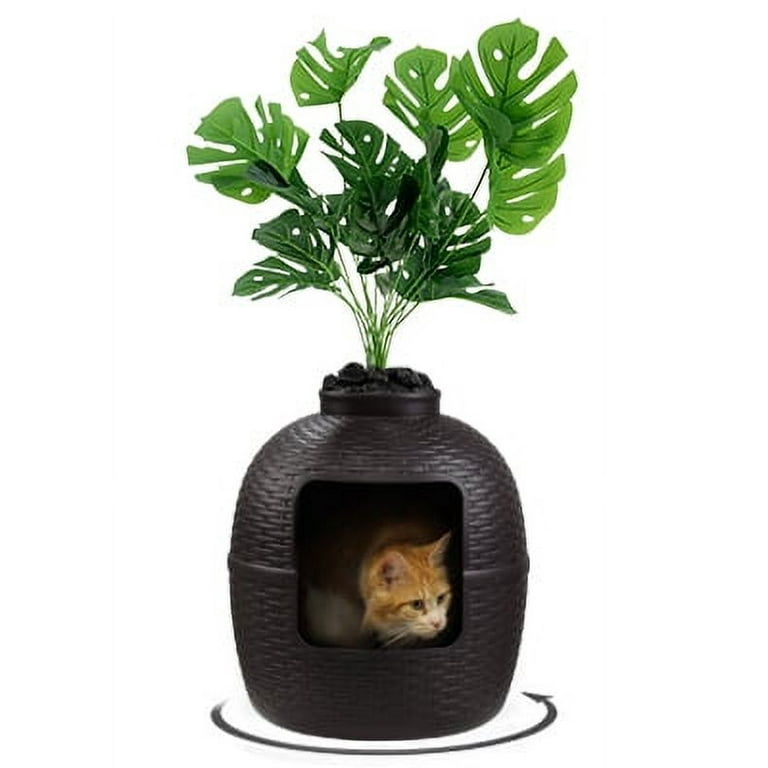 Cat litter box that looks like a plant hot sale