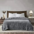 thumbnail image 1 of CozyHom Electric Heated Blanket, Bed Blanket with Dual Controllers 10 Heat Settings Auto-off Timer, Bedding Twin Machine Washable, Gray, 1 of 15