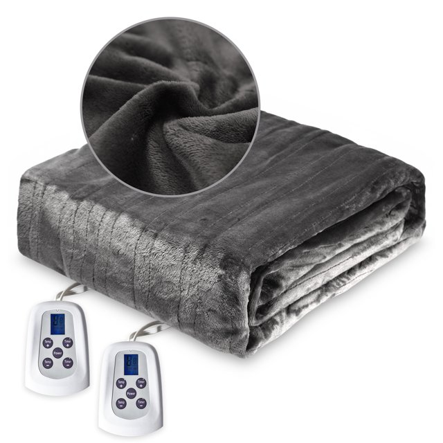 CozyHom Electric Heated Blanket, Bed Blanket with Dual Controllers 10