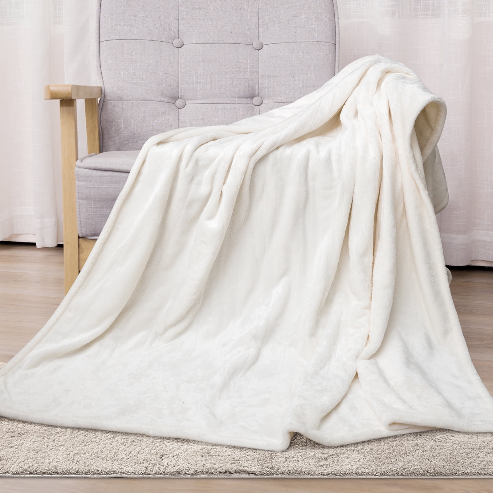 CozyHom Heated Electric Blanket, Electric Throw 50"x 60", DoubleLayer
