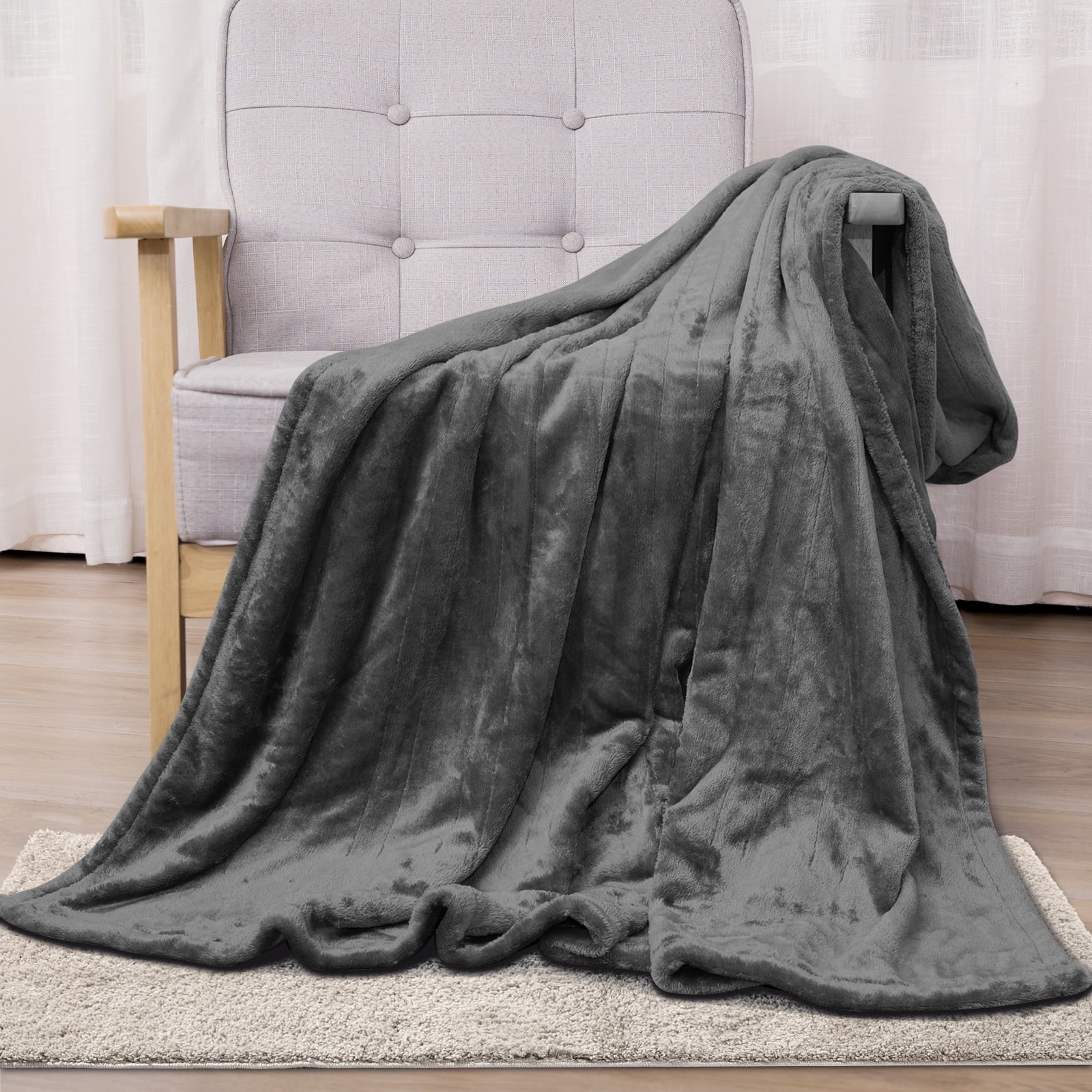 CozyHom Heated Electric Throw Blanket, Electric Throw 50"x 60" Double ...