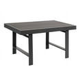 thumbnail image 1 of CozyHom Outdoor Dining Table Patio Steel Slat Rectangle Table,Long Outdoor Dining Table, High Table For Party, High Garden Table, Gray., 1 of 5