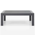thumbnail image 1 of CozyHom Outdoor Patio Aluminum Coffee Table, Modern Patio Rectangular Metal Coffee Table, Gray, 1 of 7
