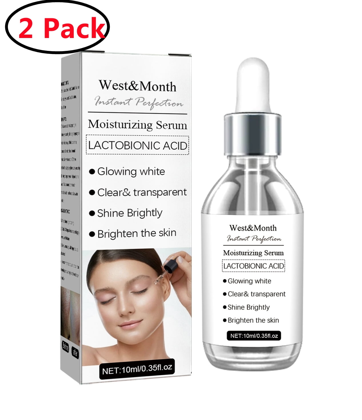 CozyHome 2 Pack Instant Face Lift Serum, Temporary Skin Lifting