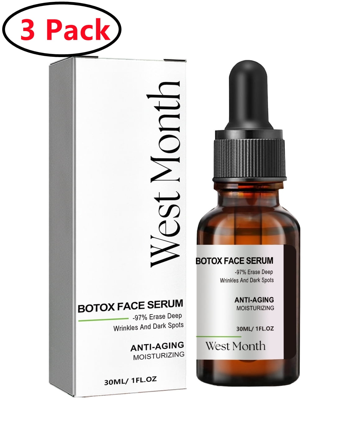 CozyHome 3 Pack Rapid Firming Collagen Triple Lift Face Serum