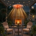 thumbnail image 1 of CozyHome Electric Infrared Hanging Heater for Outdoor Use, 1500W Patio Hanging Heater with 3 Adjustable Modes, IP55 Waterproof Ceiling Heater for Porch, Garage, Balcony, Black, 1 of 8