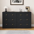 thumbnail image 1 of CozyHome Set of 2 Bedside Tables, Modern 3-Drawer Wooden Nightstands with Gold Knobs, Functional Accent Cabinets for Bedroom or Living Room, 1 of 7