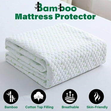CozyHomey Twin Size Waterproof Bamboo Cotton Mattress Protector Suitable for Kids and Adults