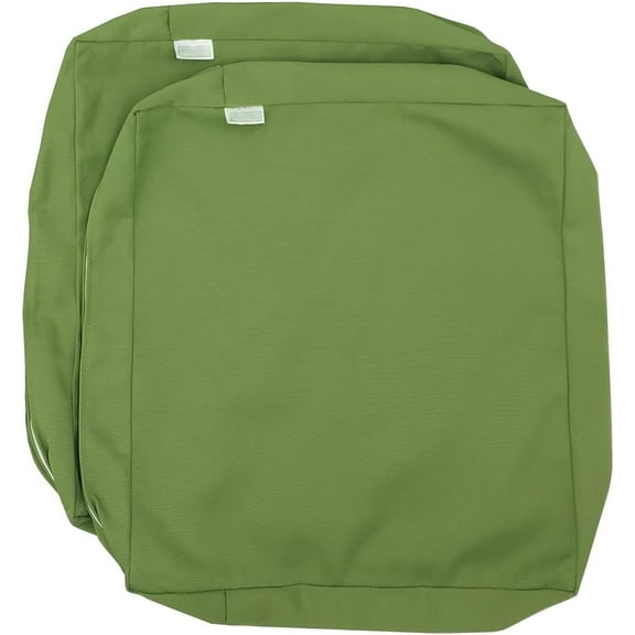 CozyLounge Pistachio Green Outdoor Water Repellent Patio Chair Cushion Seat Pillow COVERS (25"x25"x5" (2 Covers))