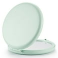 thumbnail image 1 of CozyNestFinds Compact Mirror for Purse, Double-Sided 1X/2X Magnifying Metal Pocket Makeup Mirrors(Round, Cyan), 1 of 8