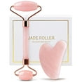 thumbnail image 1 of CozyNestFinds Face Massager Rose Quartz Face Roller & Gua Sha Facial Tool Set, Muscle Tension Relief, Skin Care Gifts for Woman/Men, Skin Care Gifts, 1 of 17
