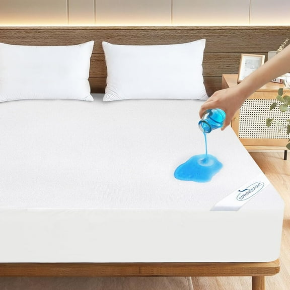 CozyNestFinds Full Size Mattress Protector Waterproof Mattress Topper Pad Cover Fitted Bed Sheets Full up -14'' Terry Super Soft & Breathable & Noiseless Mattress Protector Machine Washable