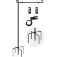 thumbnail image 1 of CozyNestFinds Garden Flag Stand with 5 Prong Base,Stable Design Garden Flag Holder for Outside,Waterproof Coated Yard Flags Pole Holder with Clip and Stopper for Outside House,Lawn,Yard Decorations, 1 of 8