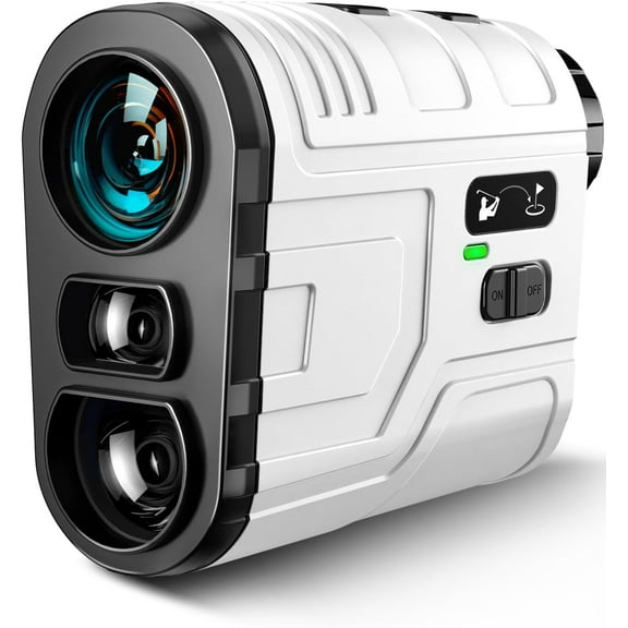 CozyNestFinds Golf Range Finder with Slope, Switch for Tournament, 1200 Yards Rechargeable Laser Rangefinder, 7X Magnification, Flag Lock Vibration, Distance Measuring Device Accessory for Men