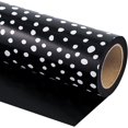 thumbnail image 1 of CozyNestFinds Reversible Wrapping Paper - Mini Roll - 17 Inch X 33 Feet - Black and Delicate Polka Dots Design for Birthday, Holiday, Wedding, Baby Shower, 1 of 15
