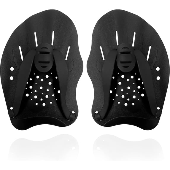 CozyNestFinds Swim Paddles With Adjustable Straps - Hand Paddles for Lap Swimming, Equipment for Women, Men, Children (1 Pair)