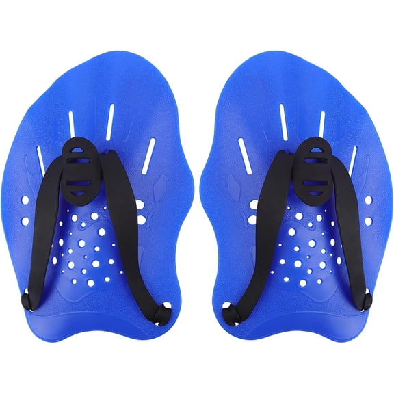 CozyNestFinds Swim Paddles With Adjustable Straps - Hand Paddles for Lap Swimming, Equipment for Women, Men, Children (1 Pair)