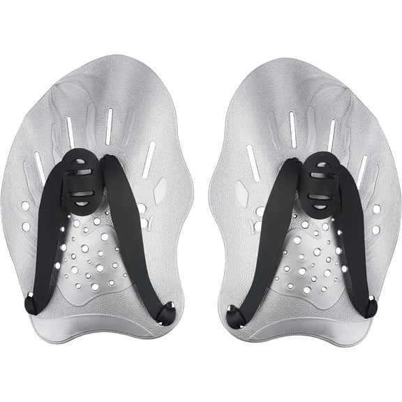 CozyNestFinds Swim Paddles With Adjustable Straps - Hand Paddles for Lap Swimming, Equipment for Women, Men, Children (1 Pair)