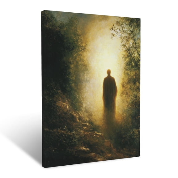 CozyNet A Depiction Of The Resurrection Glowing Softly Under The Morning Sun Wall Art Prints With Frame Canvas Perfect for Living Room & Bedroom, Ready to Hang, Wall Decor 12"x16"