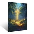 thumbnail image 1 of CozyNet A Peaceful Forest With A Glowing Path Leading To A Radiant Cross Wall Art Prints With Frame Canvas Perfect for Living Room & Bedroom, Ready to Hang, Wall Decor 16"x20", 1 of 10