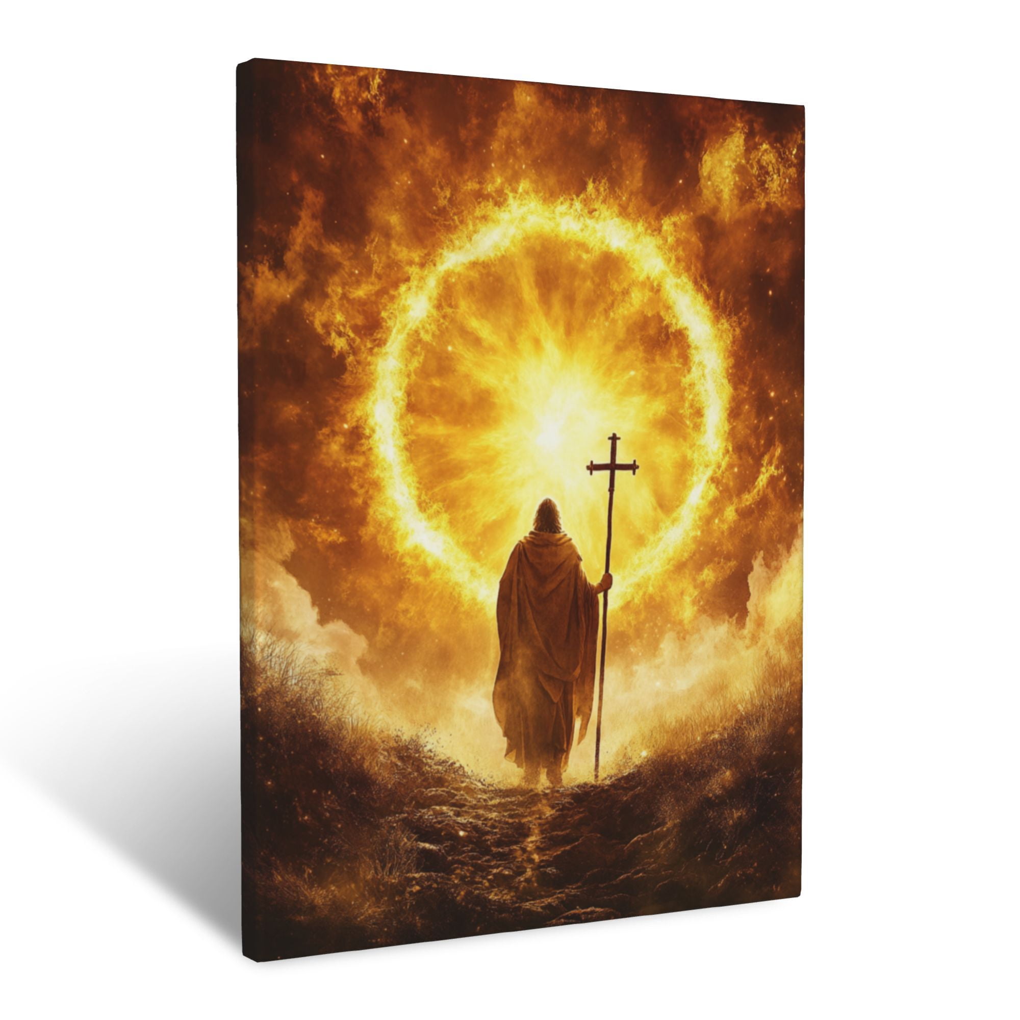 CozyNet A Radiant Halo Surrounding A Shepherd Staff And A Cross Of Hope ...