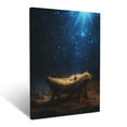 thumbnail image 1 of CozyNet Baby Jesus In Glowing Manger Humble Nativity Scene Under Radiant Starlight Wall Art Prints With Frame Canvas Perfect for Living Room & Bedroom, Ready to Hang, Wall Decor 12"x16", 1 of 10