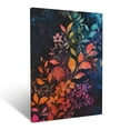 thumbnail image 1 of CozyNet Creative Abstract Blend Of Leaf Imprints, Swirling Colors & Intricate Floral Patterns Wall Art Prints With Frame Canvas Perfect for Living Room & Bedroom, Ready to Hang, Wall Decor 16"x20"in, 1 of 4