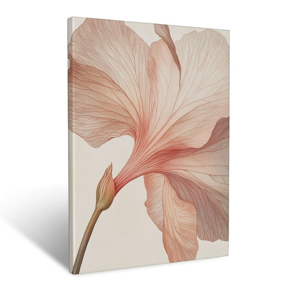 CozyNet Detailed Botanical Art Showing Veins, Textures & Delicate Flower Petal Details Wall Art Prints With Frame Canvas Perfect for Living Room & Bedroom, Ready to Hang, Wall Decor 16"x20"in