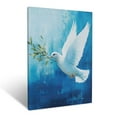 thumbnail image 1 of CozyNet Dove With Olive Branch Flying Over Calm Waters, Symbolizing Peace & Divine Promise Wall Art Prints With Frame Canvas Perfect for Living Room & Bedroom, Ready to Hang, Wall Decor 12"x16", 1 of 10