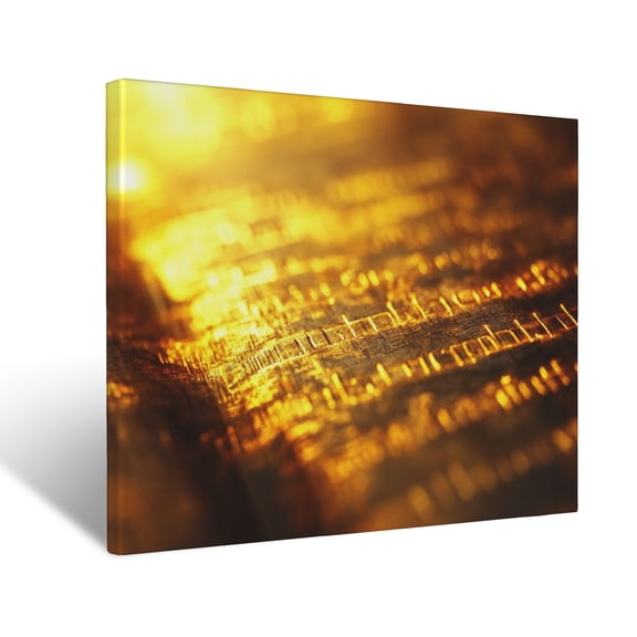 CozyNet Glowing Bible Verse Etched In Radiant Golden Letters On A Soft Background Wall Art Prints With Frame Canvas Perfect for Living Room & Bedroom, Ready to Hang, Wall Decor 16"x20"
