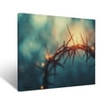 thumbnail image 1 of CozyNet Glowing Crown Of Thorns In Soft Light Symbolizing Christ Sacrifice, Redemption & Grace Wall Art Prints With Frame Canvas Perfect for Living Room & Bedroom, Ready to Hang, Wall Decor 16"x20", 1 of 10