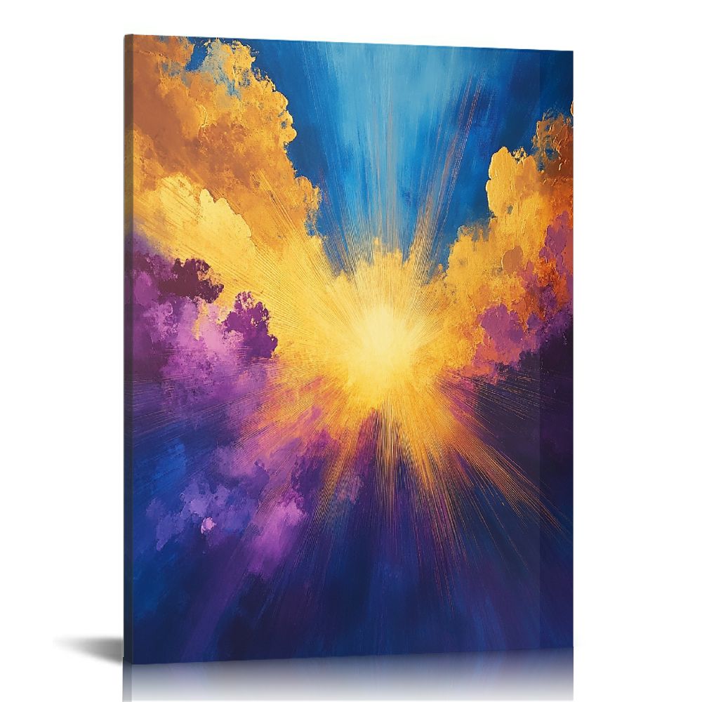 Explosion Decor CozyNet Golden Light Explosion Radiant Gold Streaks Bursting Outward ...