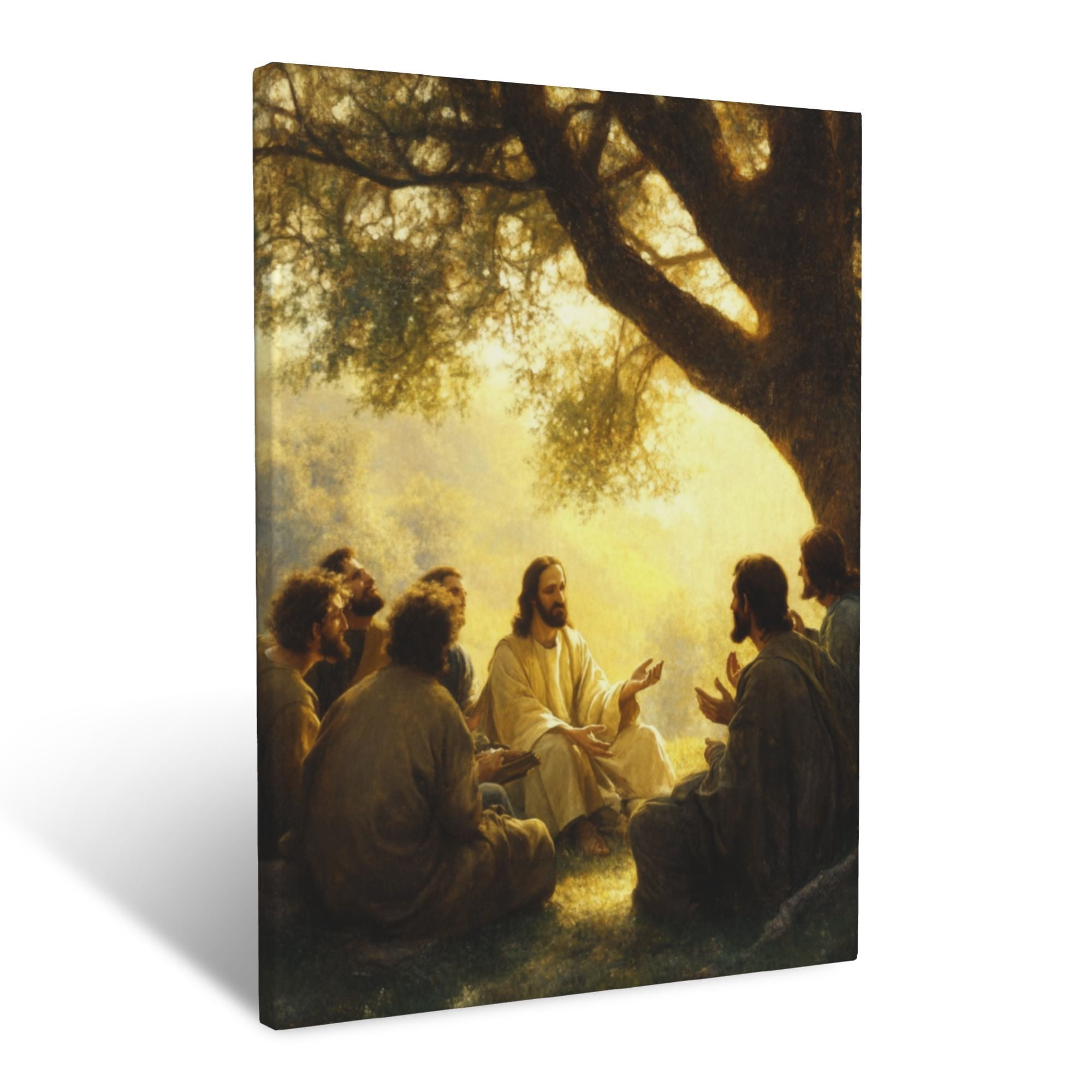 cozynet-jesus-sitting-under-a-tree-teaching-disciples-soft-golden