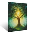 thumbnail image 1 of CozyNet A Luminous Tree Of Knowledge Glowing Softly, Surrounded By Greenery And Divine Peaceful Light Wall Art Prints With Frame Canvas Perfect for Living Room & Bedroom, Wall Decor 12"x16", 1 of 10