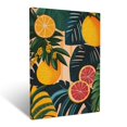 thumbnail image 1 of CozyNet Playful Arrangement Of Tropical Fruits, Bold Leaves & Colorful Botanical Patterns Wall Art Prints With Frame Canvas Perfect for Living Room & Bedroom, Ready to Hang, Wall Decor 16"x20"in, 1 of 4
