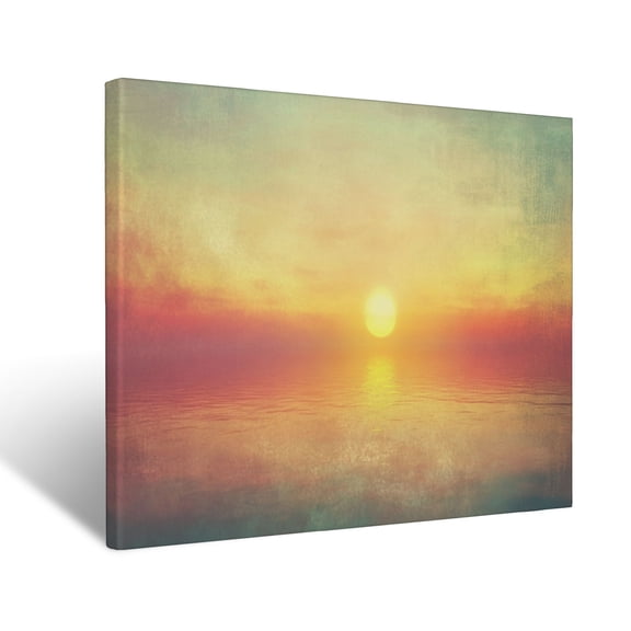 CozyNet Serene Glowing Bible Verse Shining Brightly On A Tranquil Sunrise Background Wall Art Prints With Frame Canvas Perfect for Living Room & Bedroom, Ready to Hang, Wall Decor 16"x20"