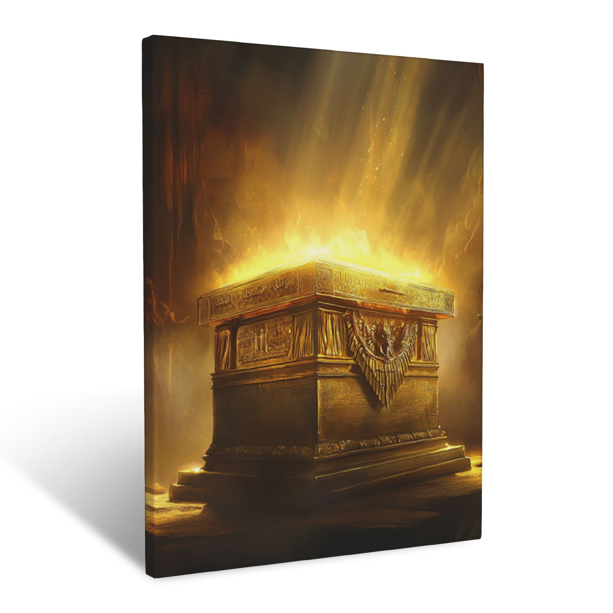 CozyNet The Ark Of The Covenant Glowing Brightly In A Quiet Sanctuary ...