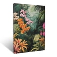 thumbnail image 1 of CozyNet Tropical Conservatory Filled With Colorful Orchids And Dense Greenery Wall Art Prints With Frame Canvas Perfect for Living Room & Bedroom, Ready to Hang, Wall Decor 16"x20"in, 1 of 4
