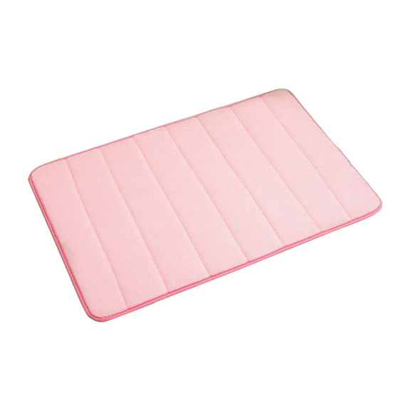 CozyQx 2024 - Memory Foam Bath Mat - Soft Non-Slip Bathroom Rug - Pink - Absorbent & Machine Washable