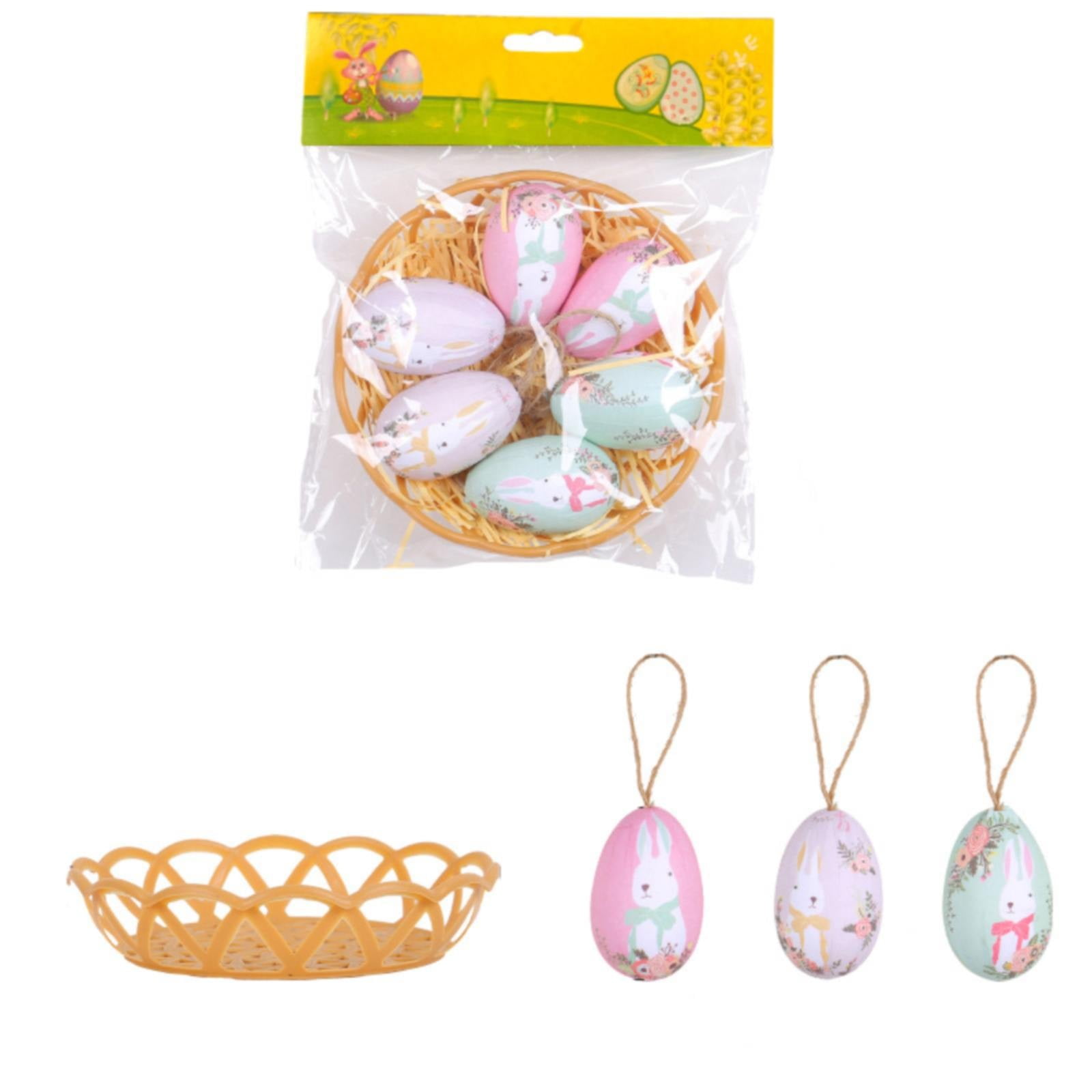 CozyQx Arts and Crafts Easter Eggs Decorations Hanging Ornaments