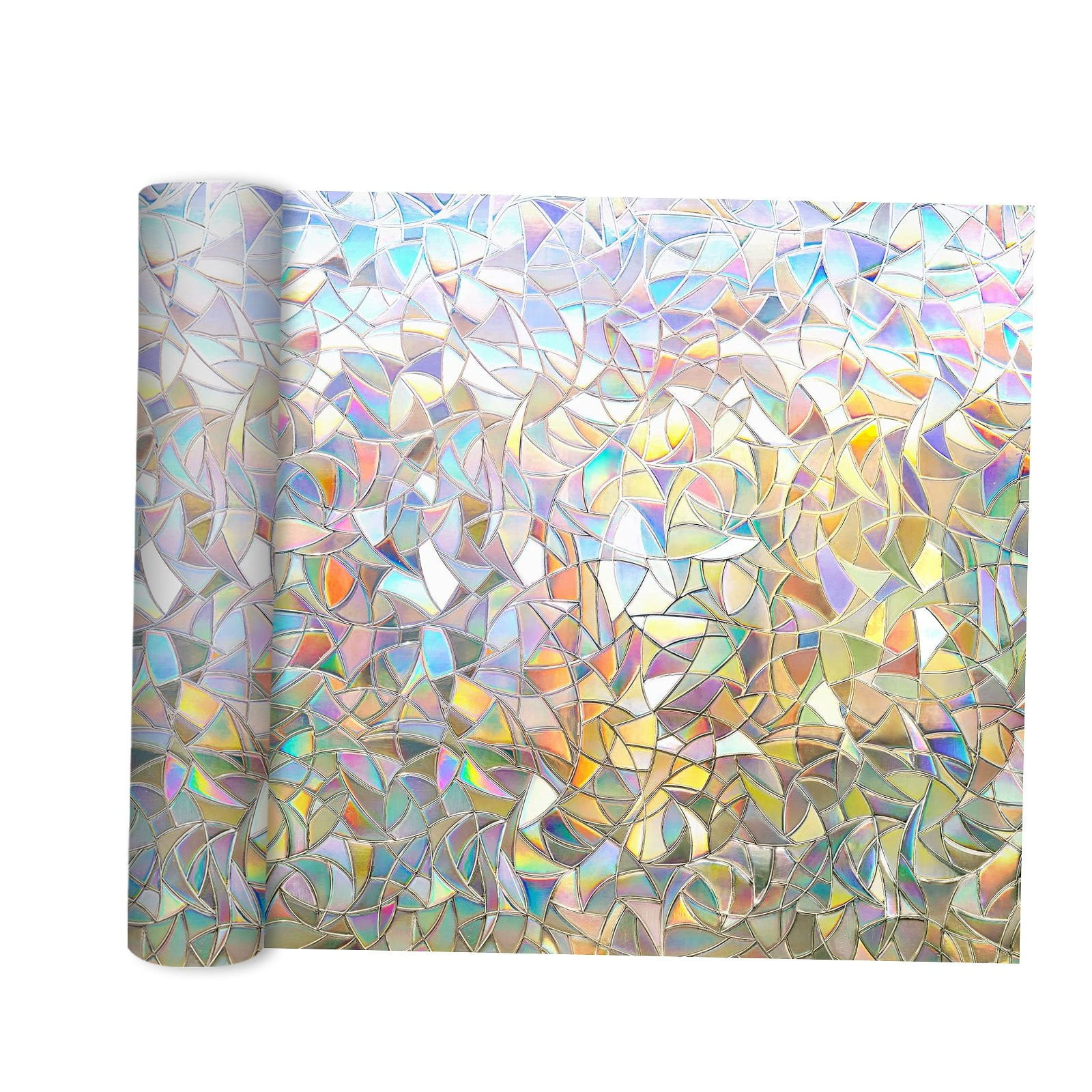 CozyQx Stickers Frosted Window Film Privacy Window Film Rainbow Window ...