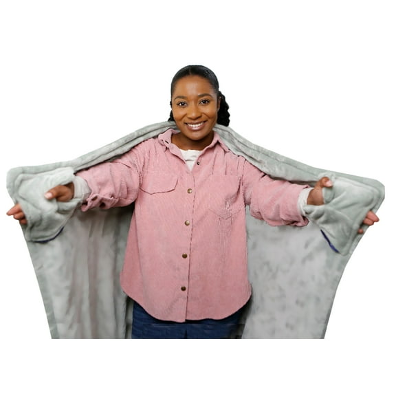 CozyThrowzzz™ — The Ultimate Comfort Blanket with Hand & Foot Pockets, Sage