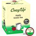 CozyUp Apple Fruit Green Tea Pods, Compatible with Keurig KCup Brewers