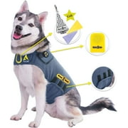 CozyVest Dog Anxiety Vest 3-in-1 Music & Aromatherapy Coat Relaxing Sound & Essential Oil Scent Canine Stress Relief Fireworks Thunder Separation Shirt Jacket T