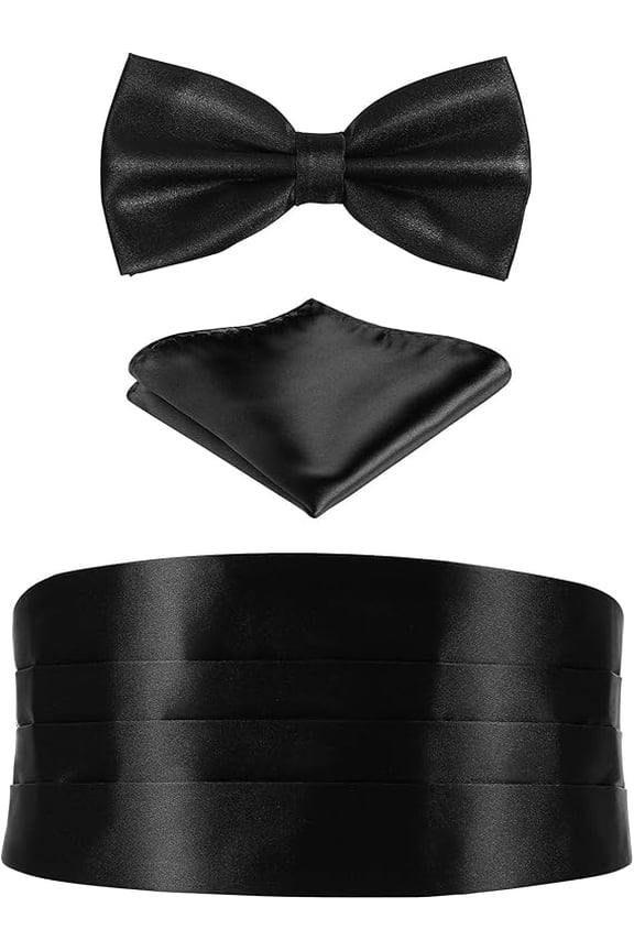 Cummerbunds Men's black belt