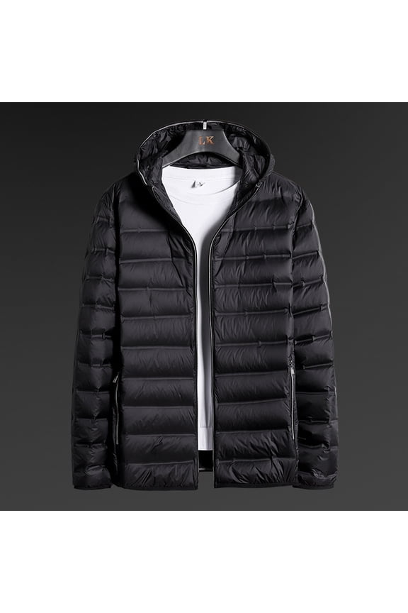 Mens Guides Hoody Jacket | Down-Insulated, Water-Resistant, Lightweight, Storm, Large