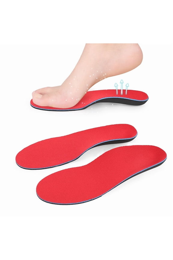 Plantar Fasciitis Insoles, Orthotic Inserts for Plantar Fasciitis, Height Increase Insoles/Shoe Pads for Sneakers or Work Boots, High Arch Support Shoe Insoles/Inserts for Men or Women