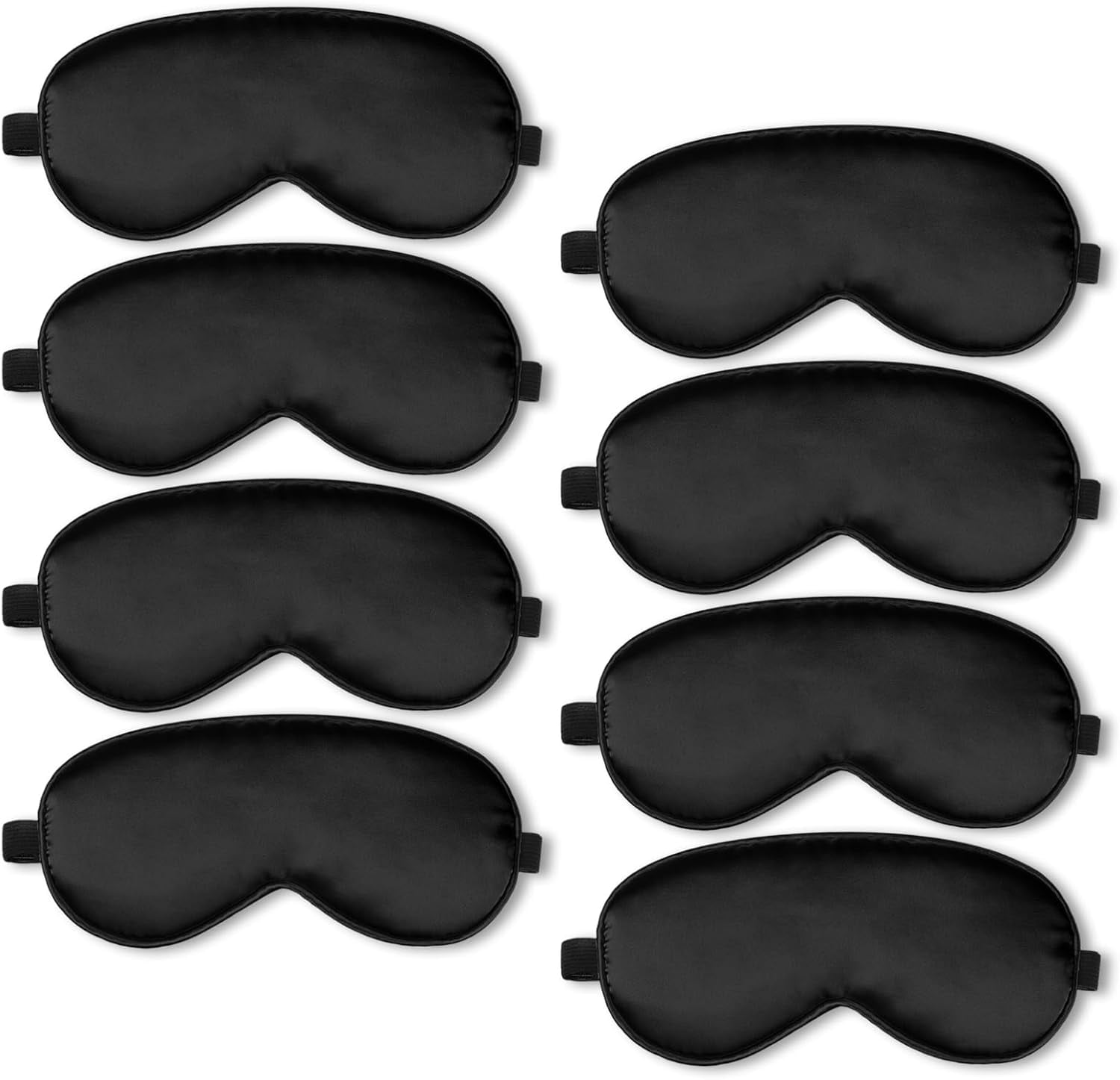Cozyall  Silk Sleep Eye Mask Soft Eye Covers for Sleeping with Adjustable Strap Sleep Mask Blindfold for Sleeping Blocking out Lights Travel Relax