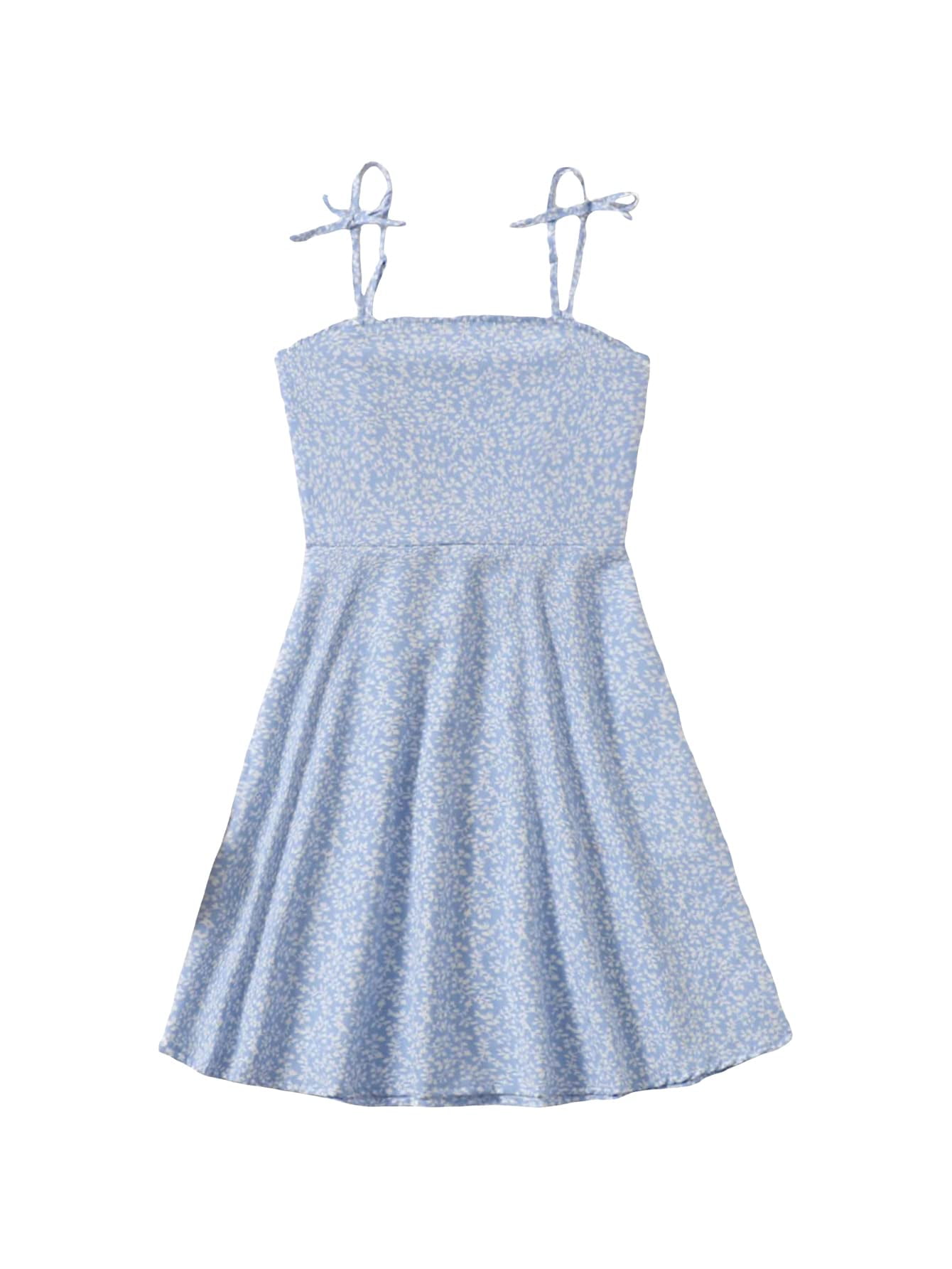 Baby Girl Allover Number Print Button Front Cami Dress