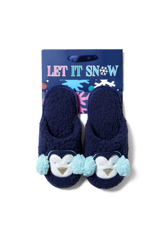 Cozyfoams Women's Holiday Novelty Scuff Slipper with Gift Bag